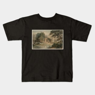 A Ruined Abbey by a Pond, 1795-97 Kids T-Shirt